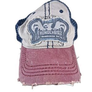 Nashville Tennessee Thunderbird Baseball Cap Gray One Size Adjustable strap